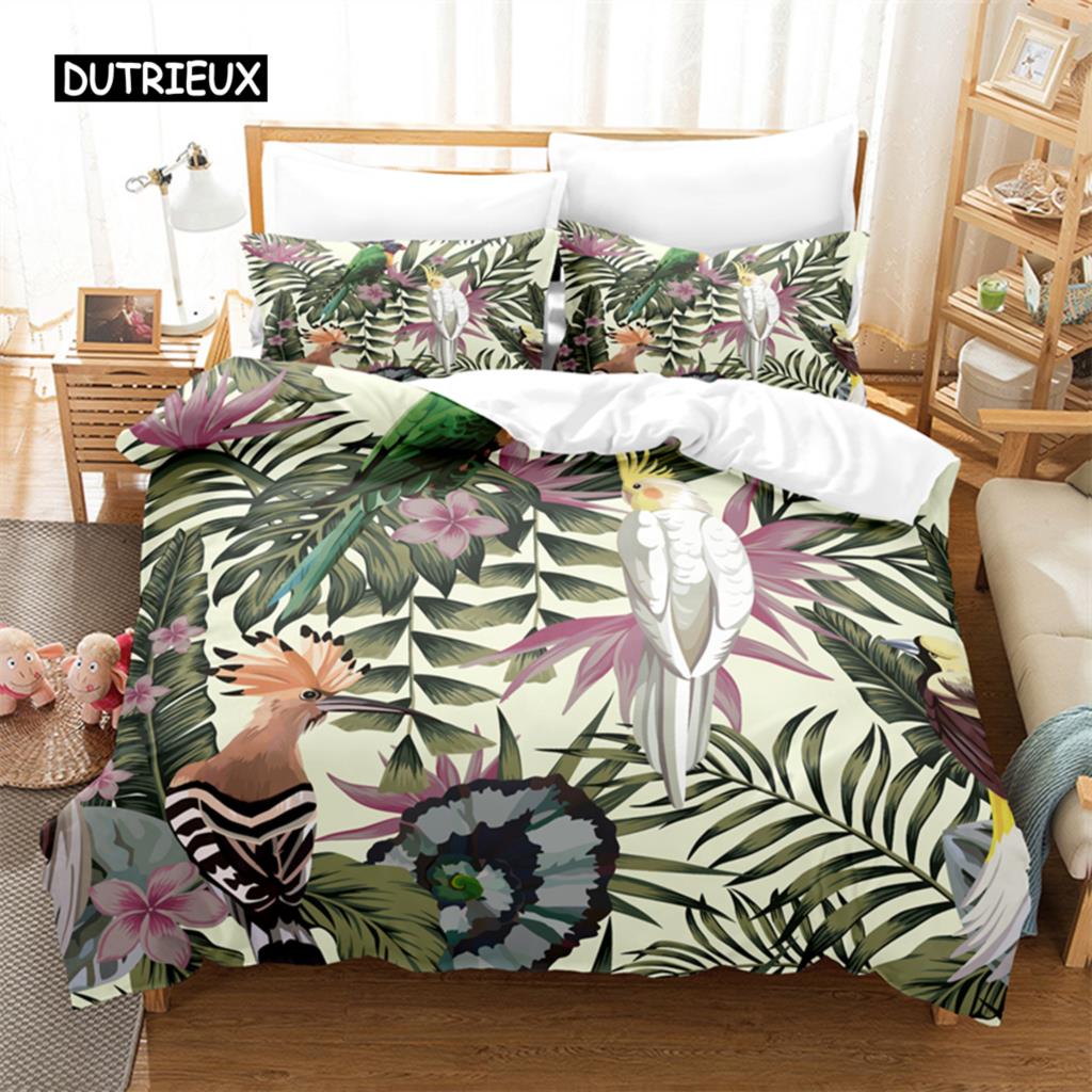 Tropical Plants Bedding Set Duvet Cover Set 3d Bedding Digital Printing Bed Linen Queen Size Bedding Set Fashion Design