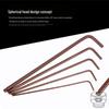 S2 Long Ball Head Hex Wrench Set, L-Type, 6-Sided, Sizes 1-12mm