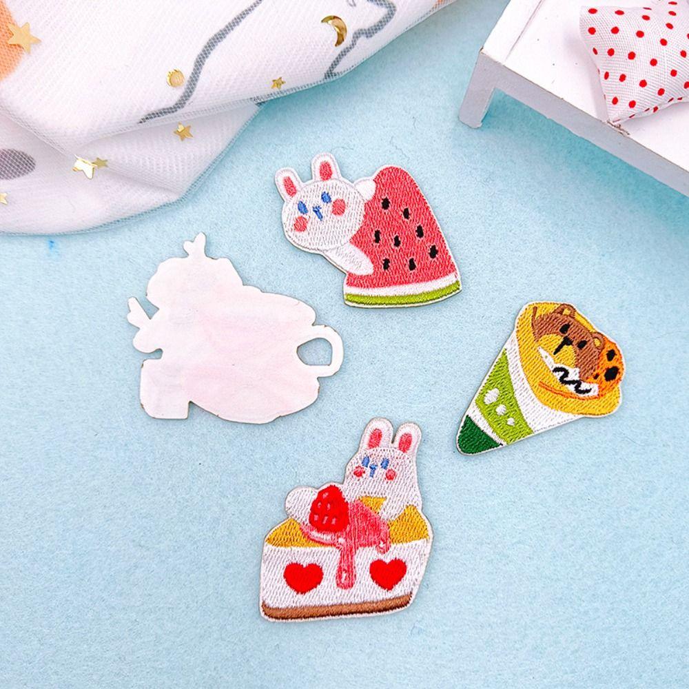 

8шт Фрукты Одежда Нашивки Самоклеящиеся Аппликации Одежда Вышитые Нашивки Шитье