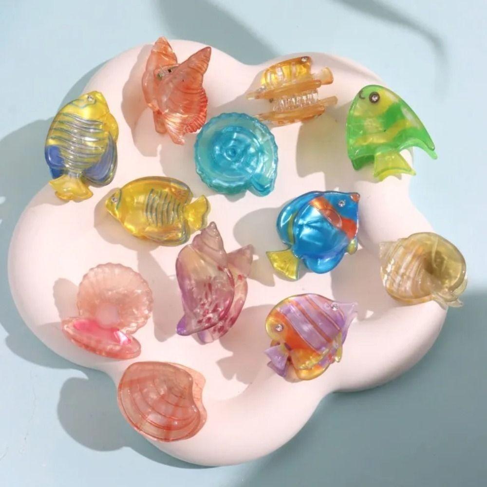 Animals Hairpin Acetate Animal Hair Clip Cartoon Mini Hair Claw Cute   Girls