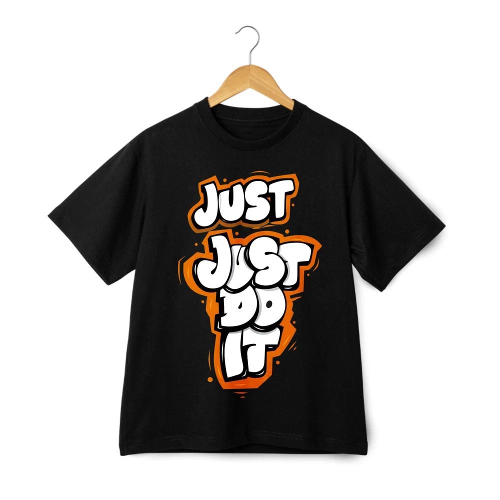 Graffiti Cartoon Just Do It Unisex Casual T-Shirt|Daily Wear,Gym&Outings Tee