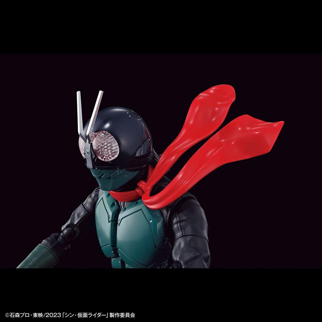 BANDAI SPIRITS Standard Kamen Rider Kamen Kunststoff Modell 2642194 Figur-rise (Shin Rider) Vorgefärbt