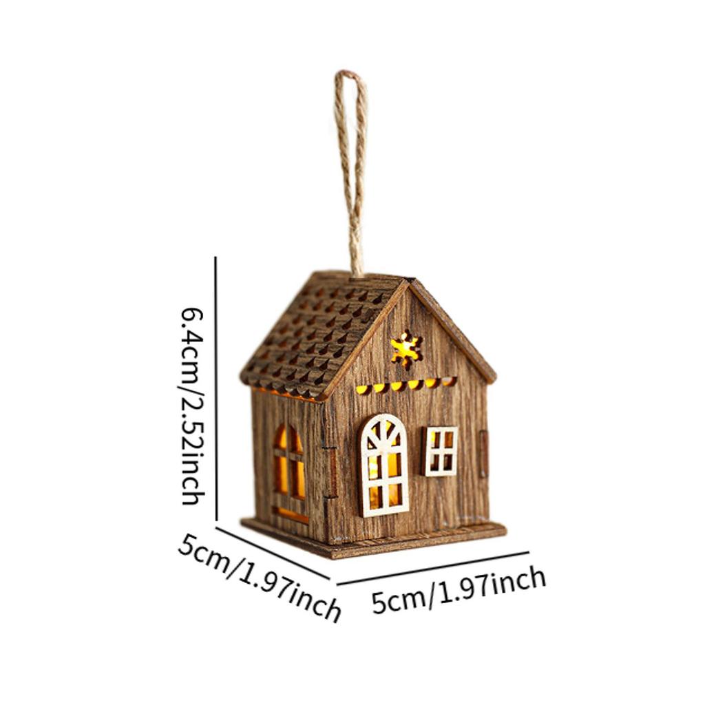 Xmas Tree Hanging Decoration Home Office Light up Village House Christmas