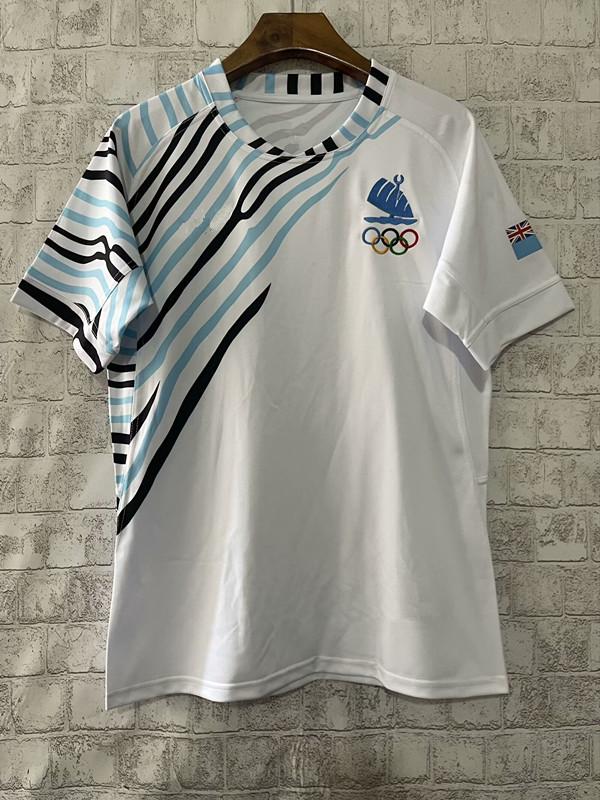 

Регбийная майка мужская Fiji Sevens 2024 домашняя и выездная - с коротким рукавом 2XL