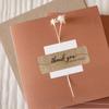 120PCS/Roll Rectangle Envelope Sealing Stationery Handmade Labels Kraft Paper Decals Thank You For Your Order Stickers Business