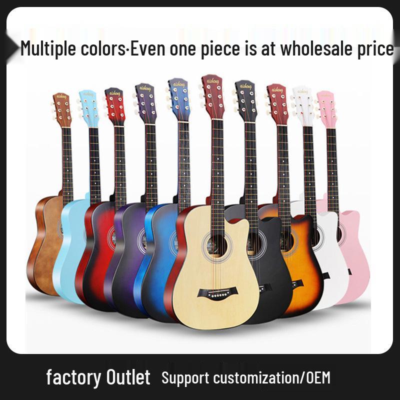 38-inch/41-inch Beginner Folk Guitar for Students and Universal Practice