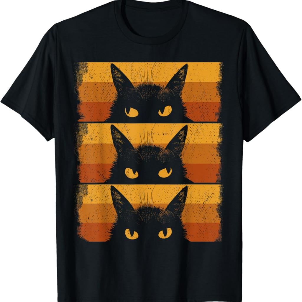 Cat Lover, Grumpy Black Kitten, Cat Mom, Cat Dad T-Shirt for Men Women Girls Kids(1)