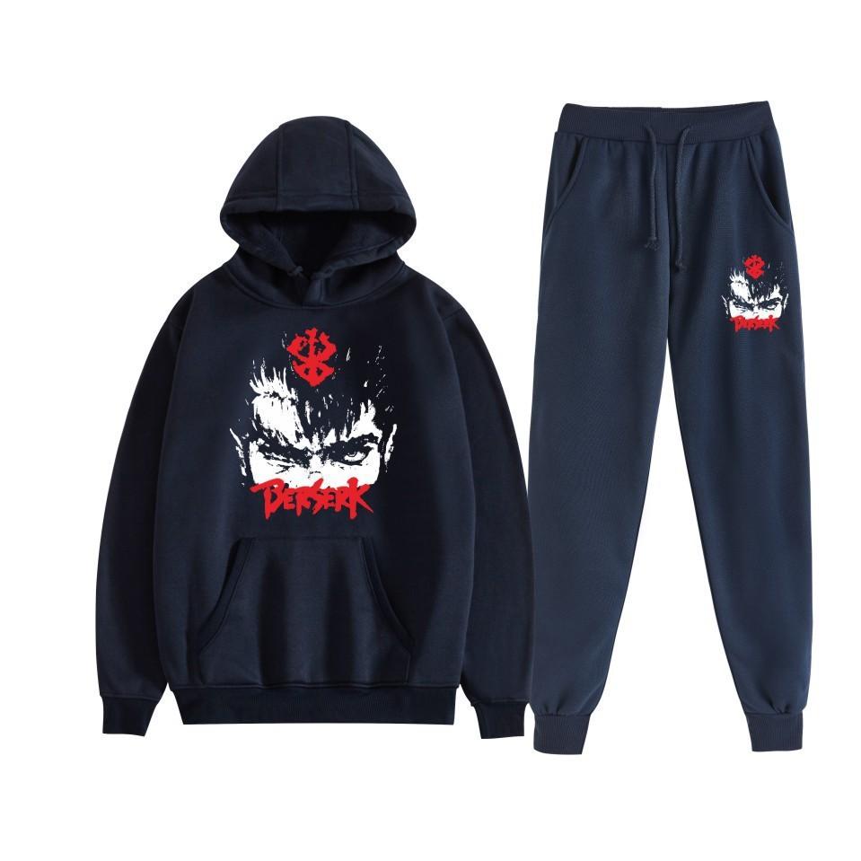 Sword wind legend Berserk new animation fleece loose men's and women's hooded sweater set hoodie