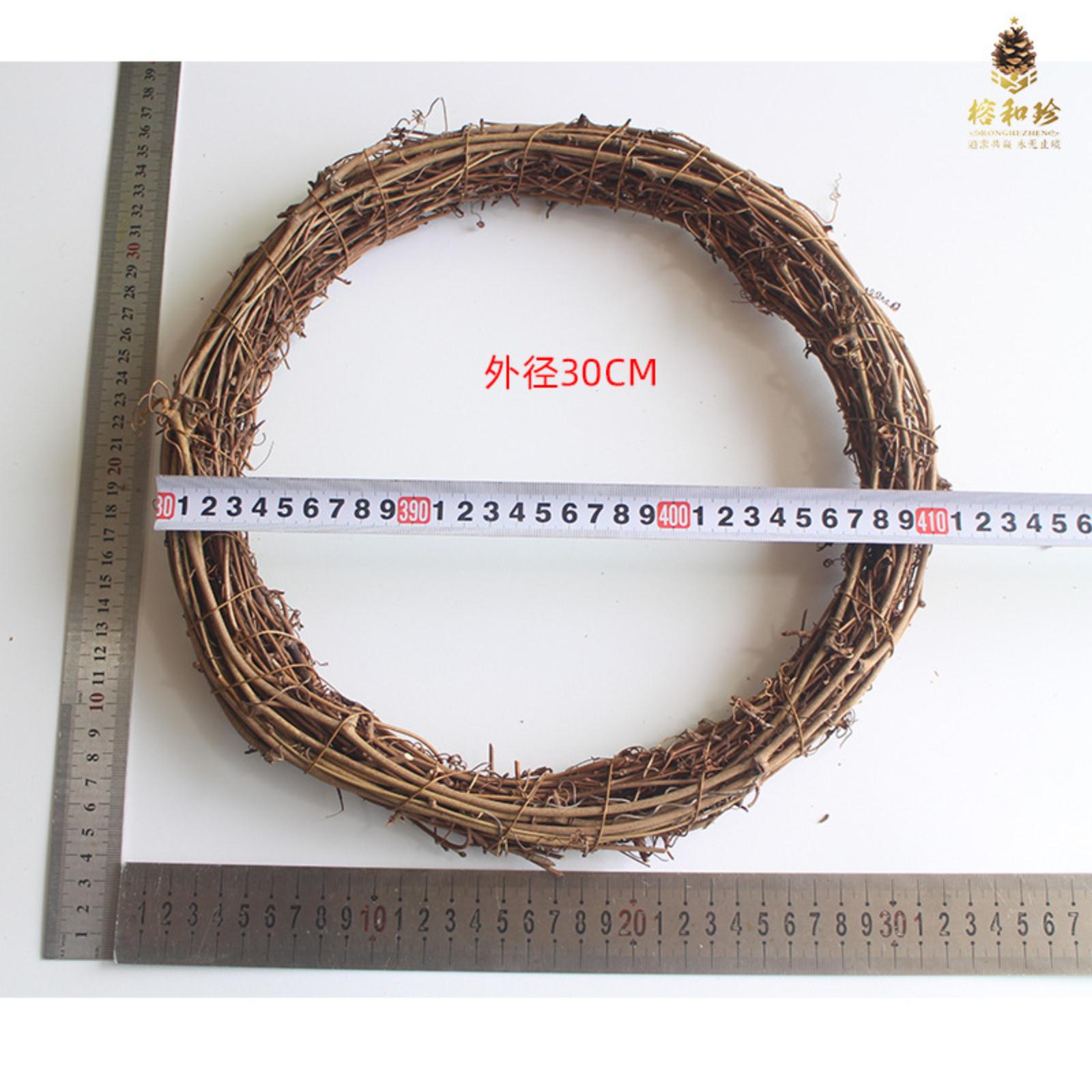 

Рождественская вечеринка, листопад, дверной венок, украшение на стену, натуральный декор из виноградной лозы One Size