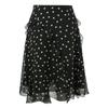 Sancai Women's Polka Dot High-Waisted Ruffled A-Line Skirt
