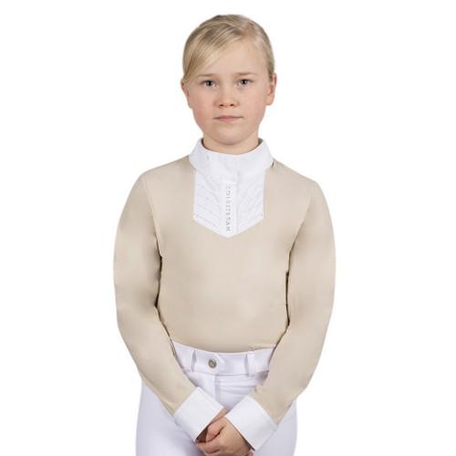 Coldstream Childrens/Kids Next Generation Ruffled Crystal Long-Sleeved Show Shirt