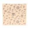 50Pcs Greaseproof Paper Bag, Kraft Paper Bag Food Wrapping Bag Disposable Packaging Baking Paper Plate Mat Kitchen Accessories