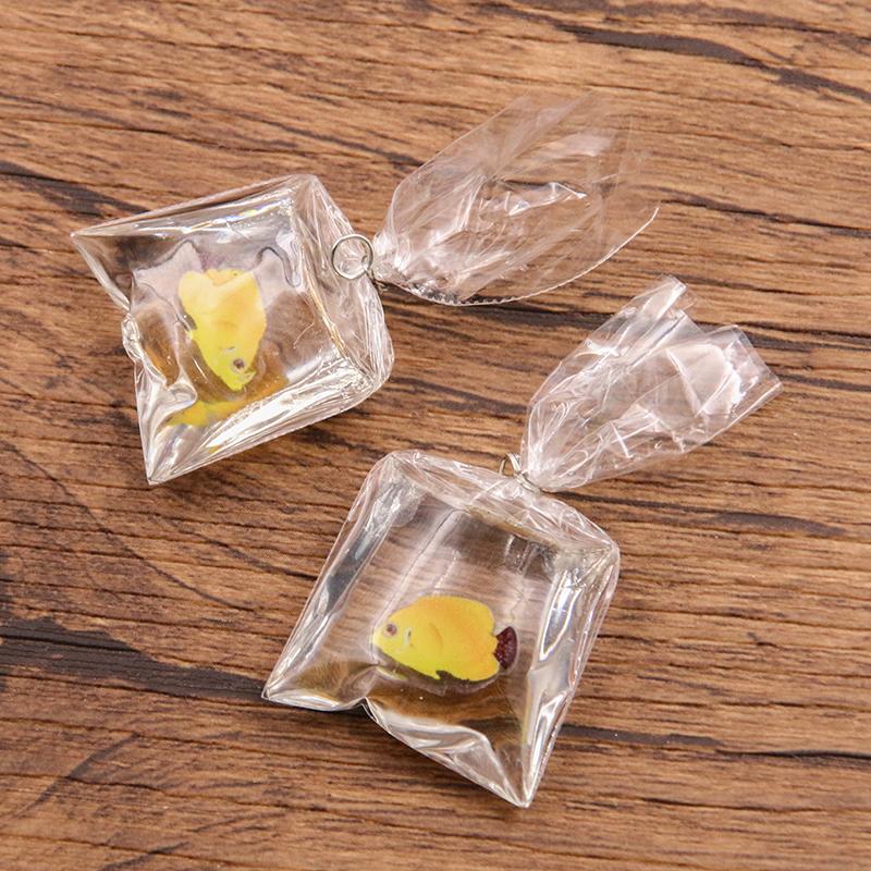 5Pcs 8 Color 24*53mm Transparent Resin Clownfish Charms In Water Jewelry Pendant Fish Bag Earrings Handmade DIY Material