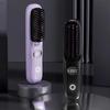 Wireless Hair Straightener Brush Hair Electric Negative Ions Ceramic Hot Comb for Home Travel