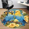 1PC Parrot Floral Office Round Area Rug, Indoor Mat Suitable For Office, Under Office Chairs Bedroom Living Room Home Decor, Room DecoT1223063