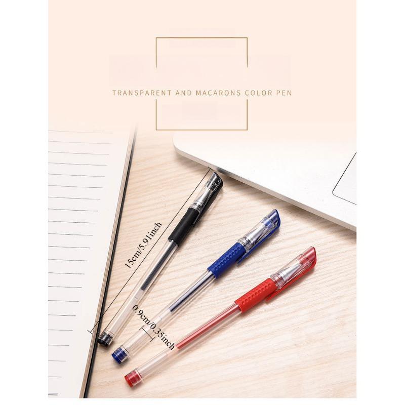 10PCS/box Red and Blue Pen Gender-neutral Pen Student Business Signature Pen Writing Trace 0.5mm Stationery