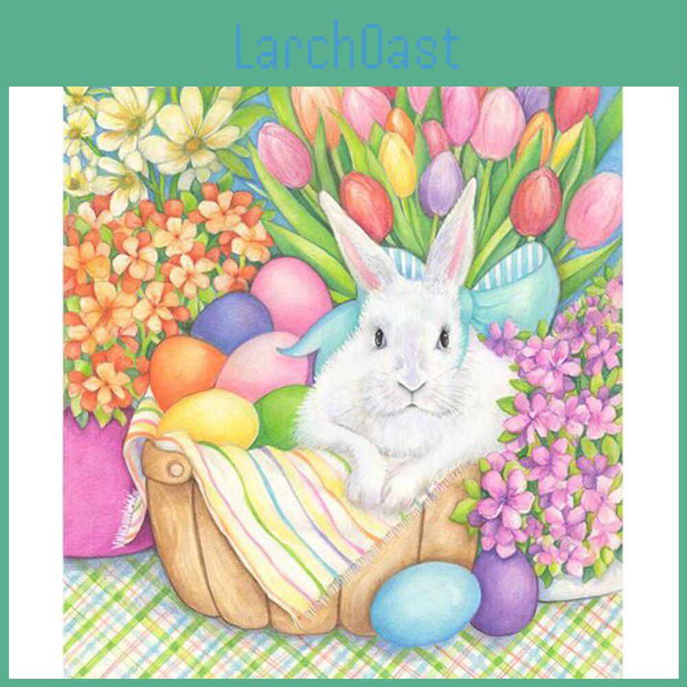 Rabbit Diy Craft Easter Full Drill 5d Decorative Cross Stitch Wall Decoration Diamond Embroidery