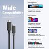 Super Speed 20Gbps Data Transmission 4K Video 240W 100W 5A Fast Charging USB C Cable To USB C Kabel Nylon Braided