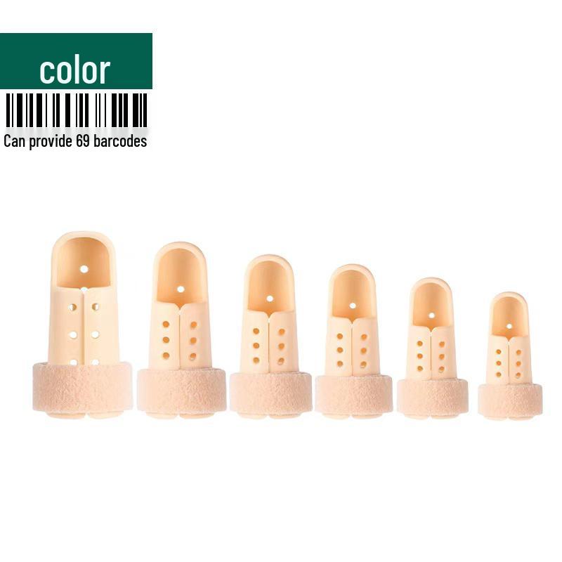 Skin Tone Finger Sleeve Splint for Finger Dislocation & Fracture Support (Index, Ring, Thumb & Little Finger)