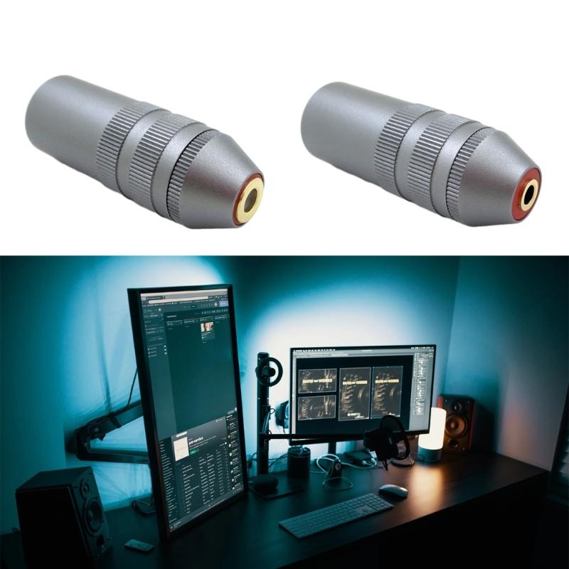 Professional 4-Pin to 2.5mm/3.5mm/4.4mm Female Adapter Precise Gold-Plated Copper Contacts Metal Casing Shells