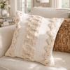 Hidden Zipper Bohemian Fringe Pillow Cover Modern Throw Pillow Cover Elegant Pillowslip  Hotel