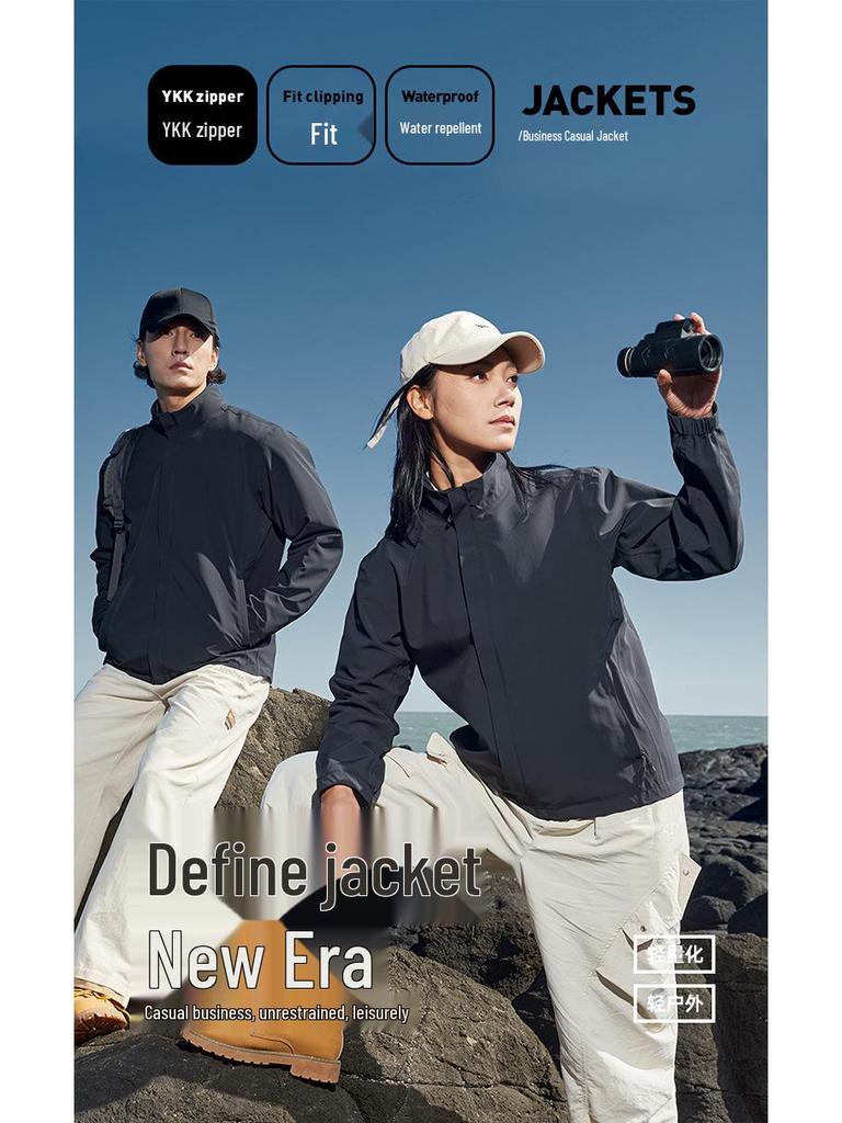 2026 Podzim/Zima Vodoodpudivá Lehká Bavlněná Bunda pro Muže se Stojáčkem a Vlastním Logem; Odolné proti opotřebení a skvrnám Business Svrchní oděvy