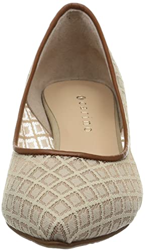 Carino CALF33016 Women's Beige Pumps, Size 23.0 cm