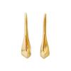 18k Gold Electroplated Geometric Water Drop Earrings - European & American Fashion