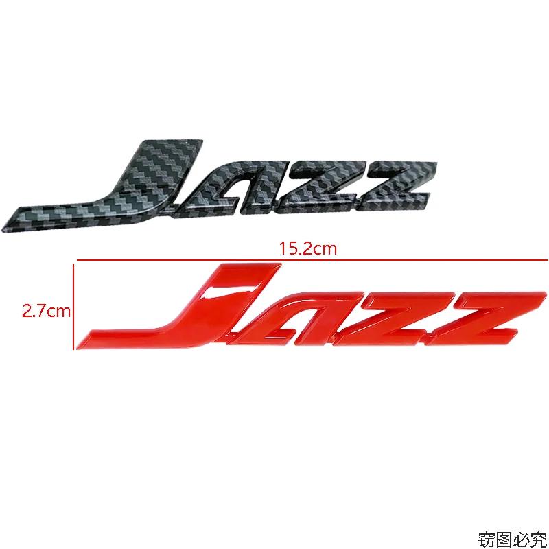 ABS Car Styling Rear Trunk Letters 3D Emblem Tail Badge Sticker for Honda Jazz Logo Decals Auto Stickers Decoration