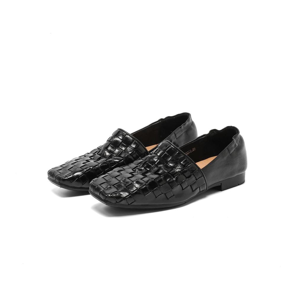 Women's Korean Style Washable Cowhide Loafers: Soft Leather Mary Janes for Mother's Day