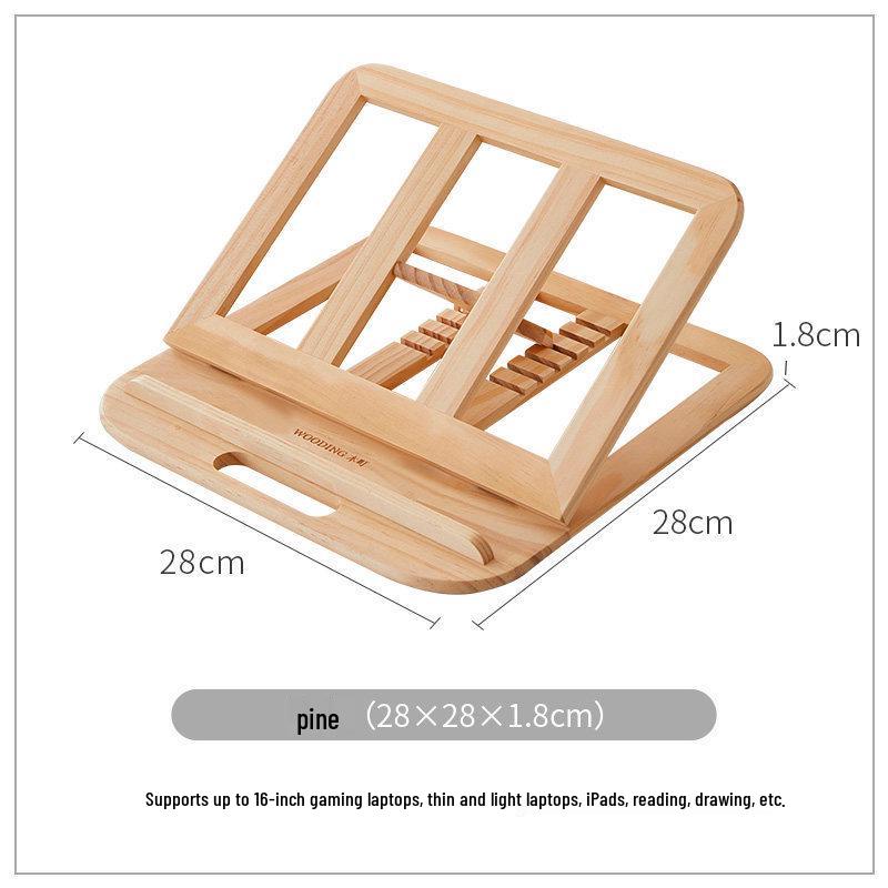 Portable Solid Wood Folding Laptop & Tablet Stand with Cooling Rack