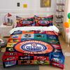 NHL Team Logos Bedding Set Design Print Bedding Set Duvet Cover Pillowcases (1* Duvet Cover 2* Pillowcases Do Not Include Comforter)