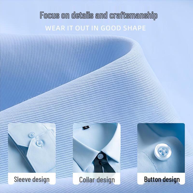 Women's Short-Sleeve Hidden Placket Professional Shirt