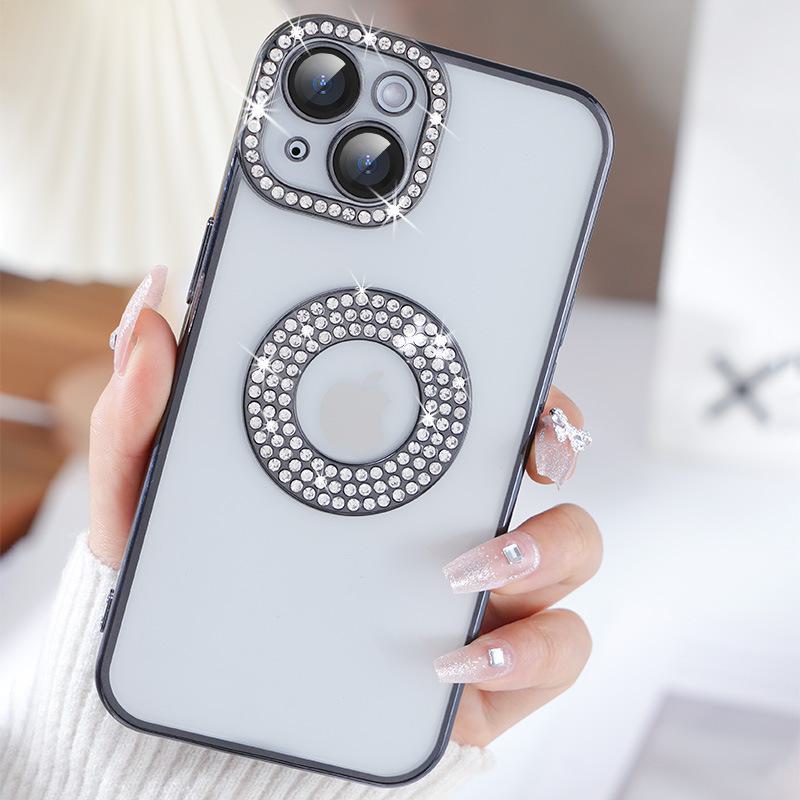 Apple 14 ProMax Diamond Flash Electroplated Clear Soft Phone Case for iPhone 12/13