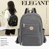 Simple Nylon Backpack for Men and Women, Casual and Fashionable Backpack, Large Capacity Student Backpack, Versatile and Trendy Travel Bag