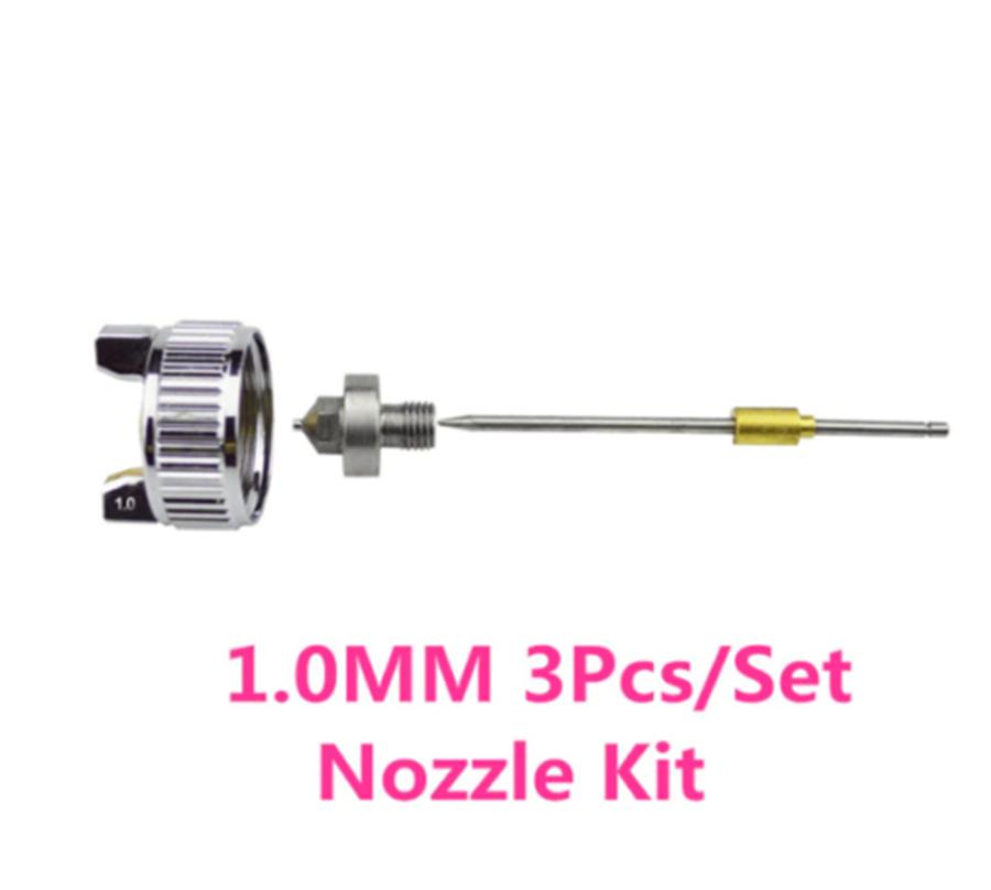 1Set Painting Car Spray Gun With 0.8mm &1.0mm Nozzle Professional HVLP Air Paint