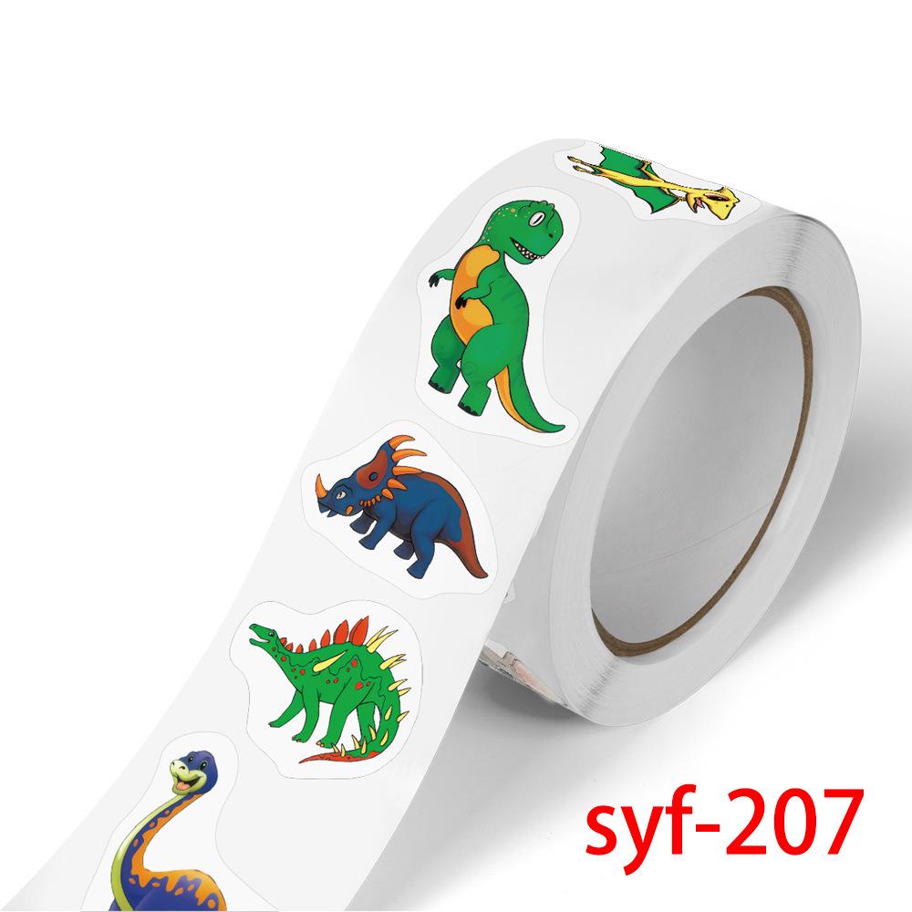500 Alien Dinosaur Stickers per Roll - 2.5cm DIY for Skateboards, Suitcases, Handbooks