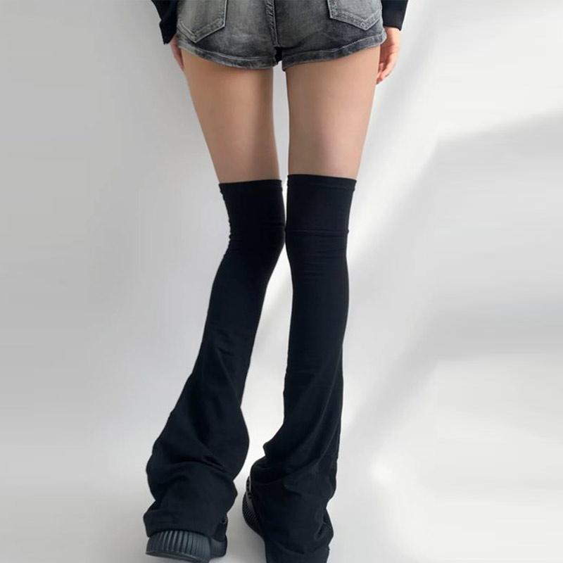 Calze a coscia Y2K Elasticità Dimagranti Ginocchiere Stile Giapponese Femboy Piccante Sopra il ginocchio Polsini a forma di corno Accessori Sexy