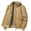 Men's MA-1 Pilot Jacket: Spring/Autumn Motorcycle Coat, Plus Size, Solid Color Military Flight Uniform