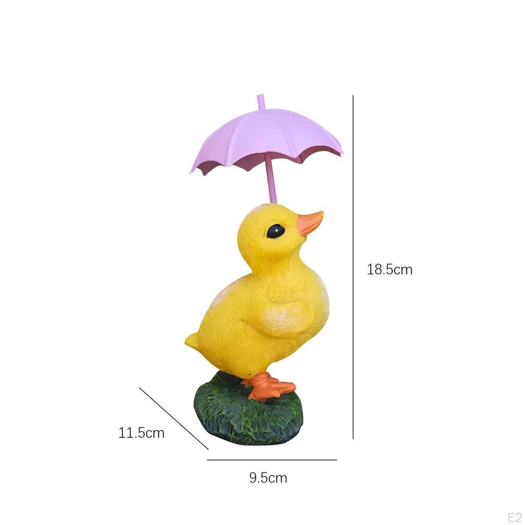 Artificial Duck Statue Animals Crafts Vivid Decorative Lifelike Yard Art Sculptures
