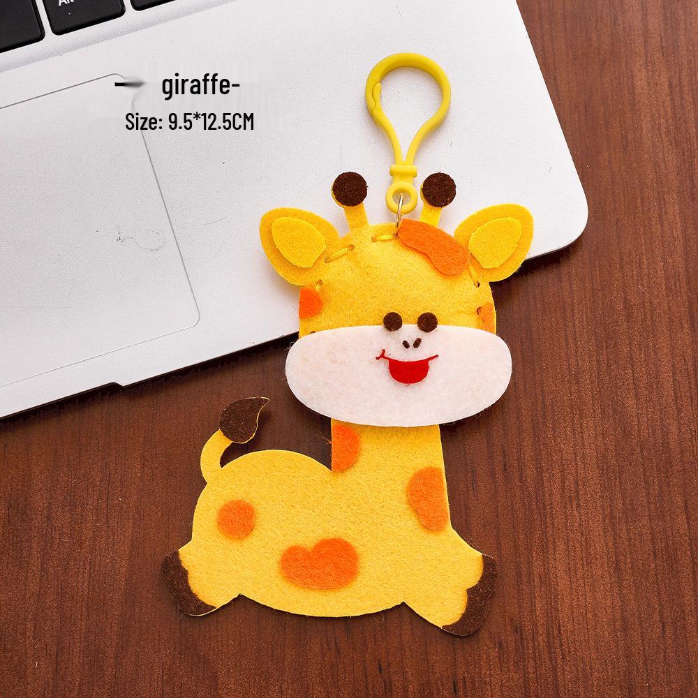 Cute Animal Felt Ornament Kit: DIY Kindergarten Activity & Children s Gift жирафовый