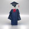 Costume da Laureato Dottore per Bambini: Set Grembiule Scuola dell'Infanzia e Primaria