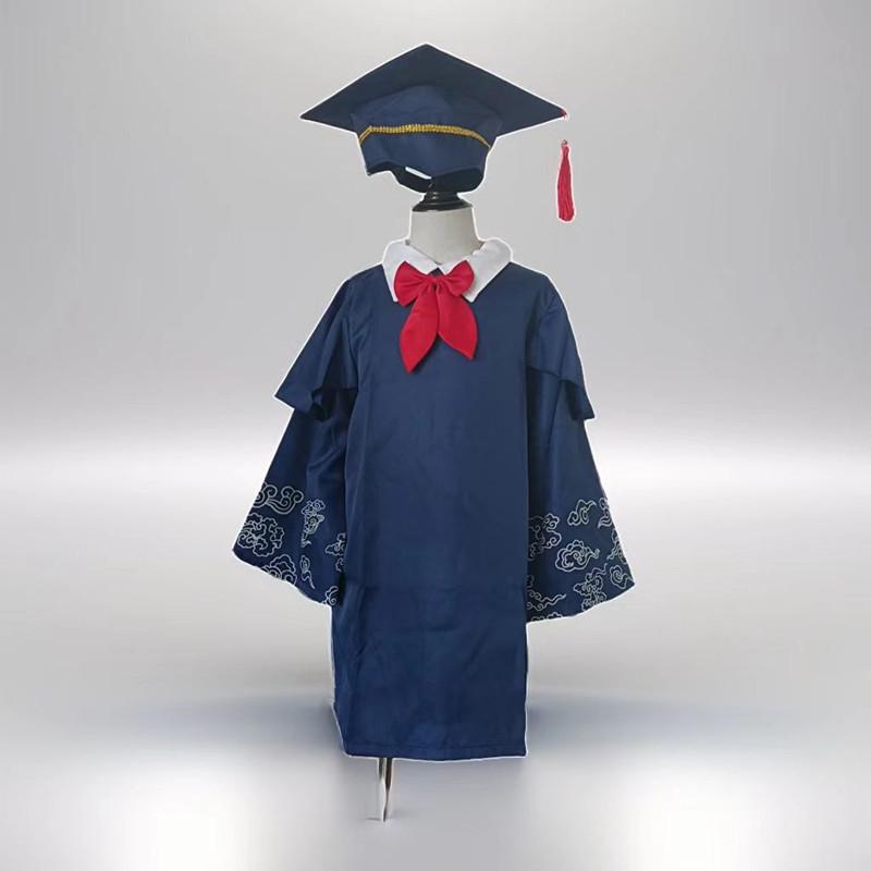 Costume da Laureato Dottore per Bambini: Set Grembiule Scuola dell'Infanzia e Primaria