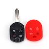 Silicone Key Case for Ford Focus Fiesta Escape Explorer V Eske 2012-2017 Key Cover 4 Button Key Holder Shell Protection Remote
