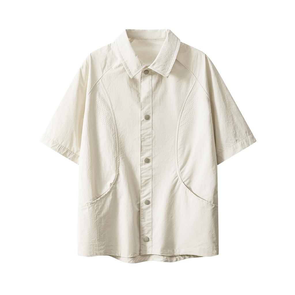 Men's Summer Short Sleeved Shirt, Summer Loose T-shirt, Men's T-shirt, Ice Silk T-shirt