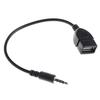 3.5Mm Male Plug Jack To Usb 2.0 Female Car Stereo Audio Adapter Converter Cable