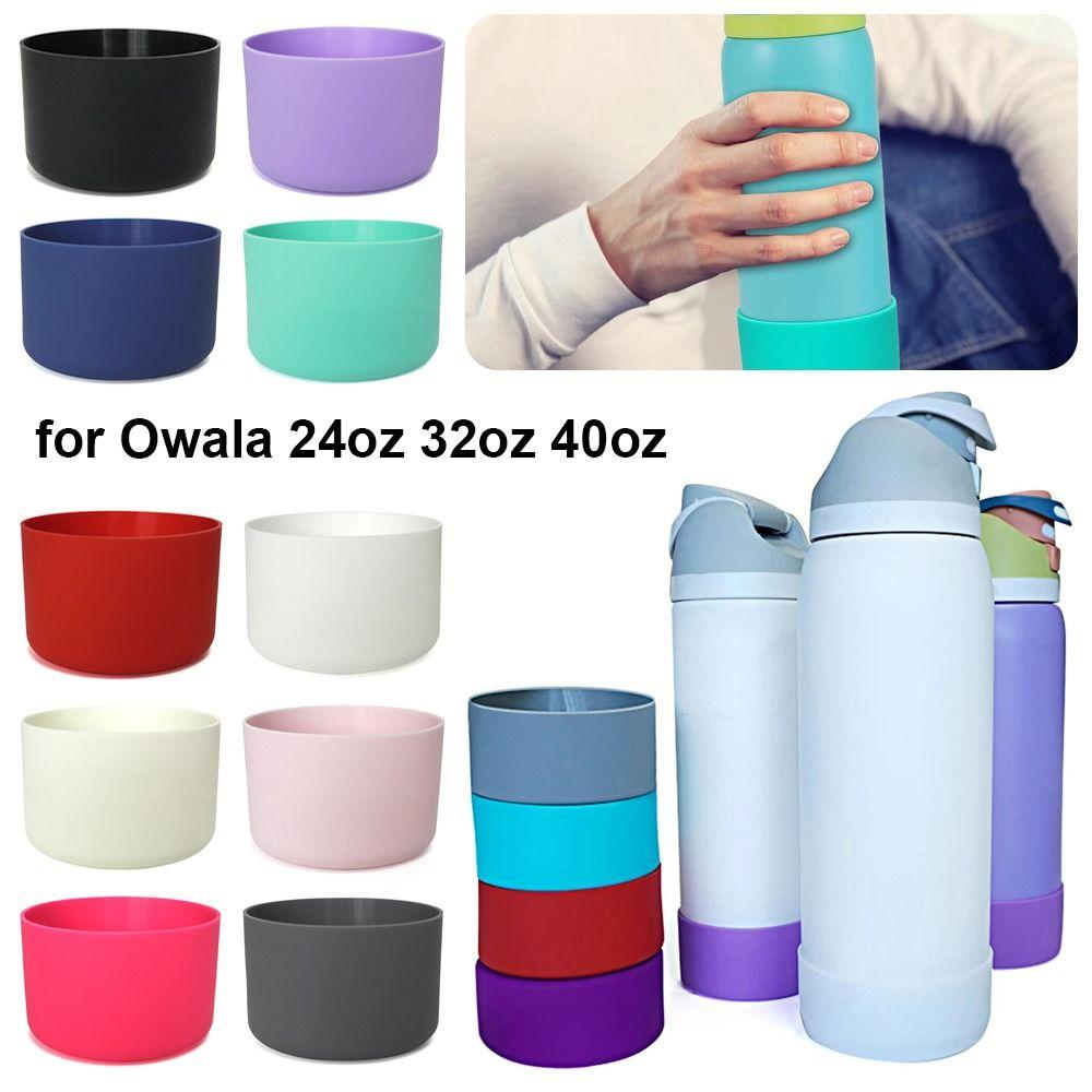 Neu 1 Stück Langlebige Rutschfeste Silikonhülle Schützende Weiche Flaschenbodenbasis Bunte Becherhülle für 24oz 32oz 40oz