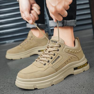 Herbst und Winter 2025 neue niedrige Schuhe Martin Lederstiefel Mode Arbeitsstiefel Herren Freizeit Lokomotivstiefel Koreanische Version von Arbeit