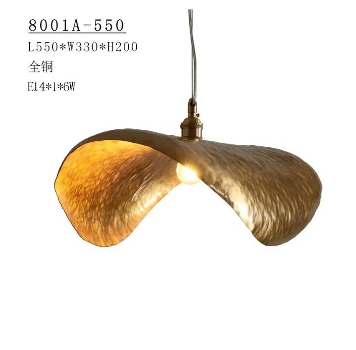 18.2 Inchs Copper Pendant Light Luxury Hanging Lamp for Dining Room Shop Bar Decoration Lighting MJ1116