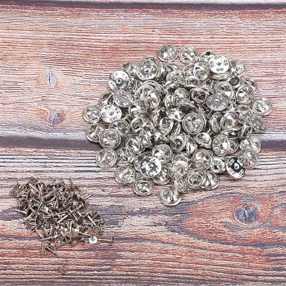 100Pcs/Set Brooch Clasp Tie Tacks Jewelry Findings DIY Crafts Making Accessory